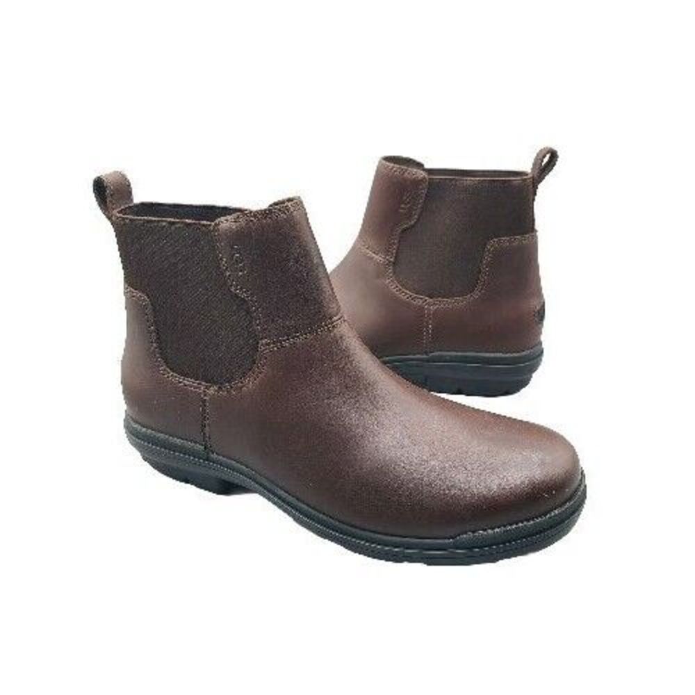 UGG Women Boots Sz 10/ 41 Hapsburg Chelsea Brown Lether  Pull-on Waterproof New